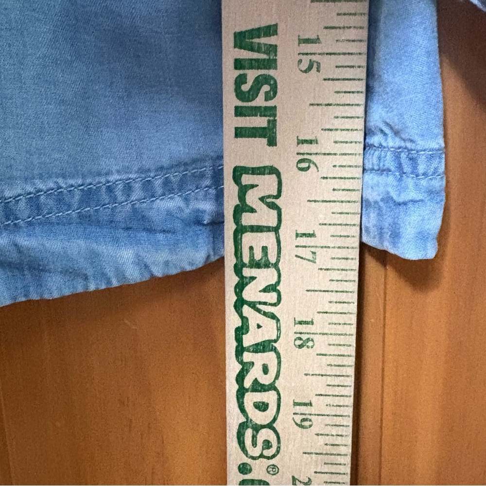 Mud Pie Light Blue Chambray Utility Jacket with Drawstring Size Medium NWT - Picture 12 of 12